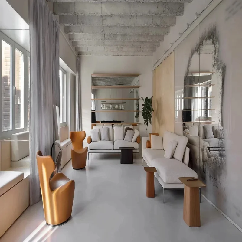 Micro Cement Flooring in Feature Panels