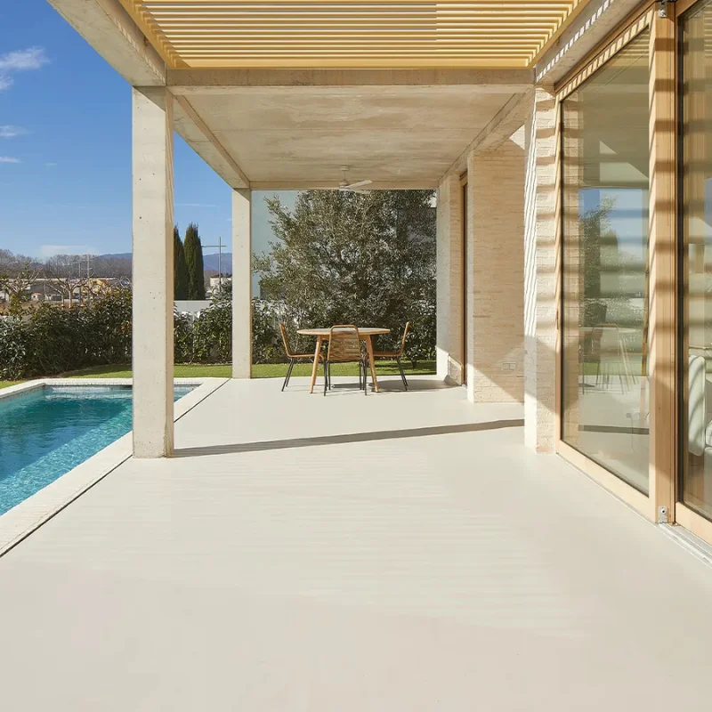 Micro Cement Flooring in Outdoor Areas