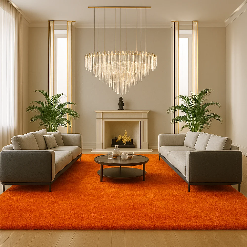Orange Rugs for Commercial