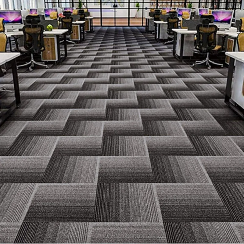 Patterned Carpet in Office