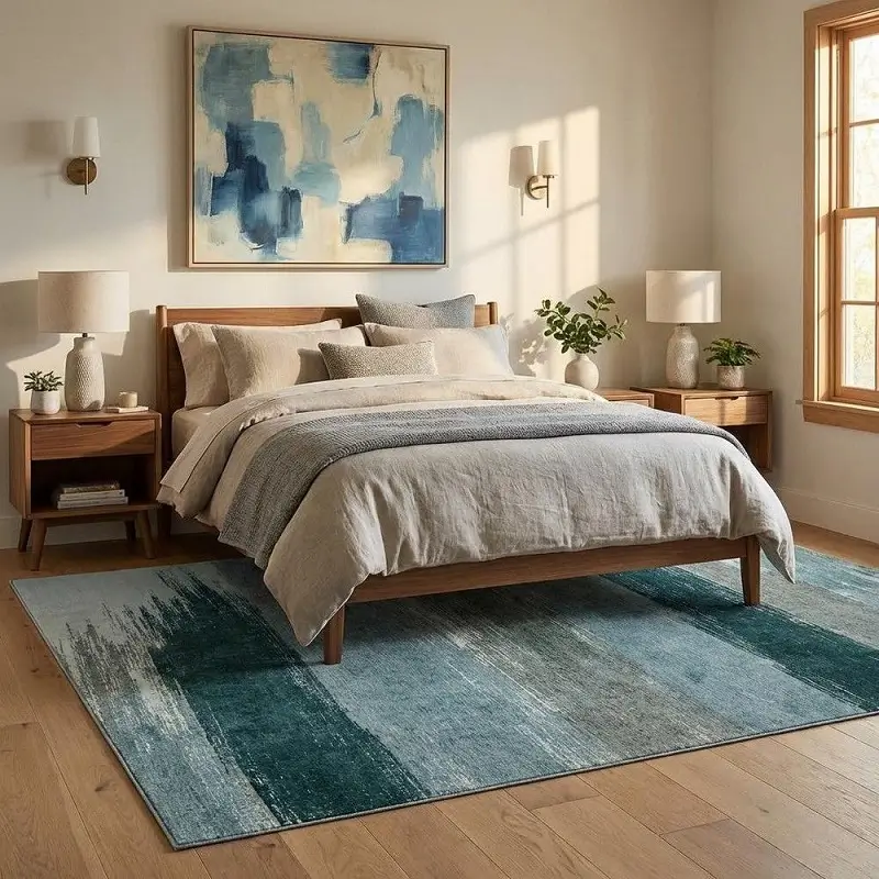 Residential Teal Rugs
