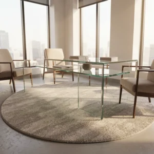 Round Carpet in Office