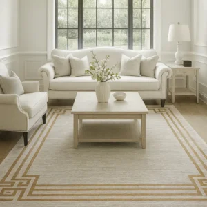 Silk Carpet in Living Room