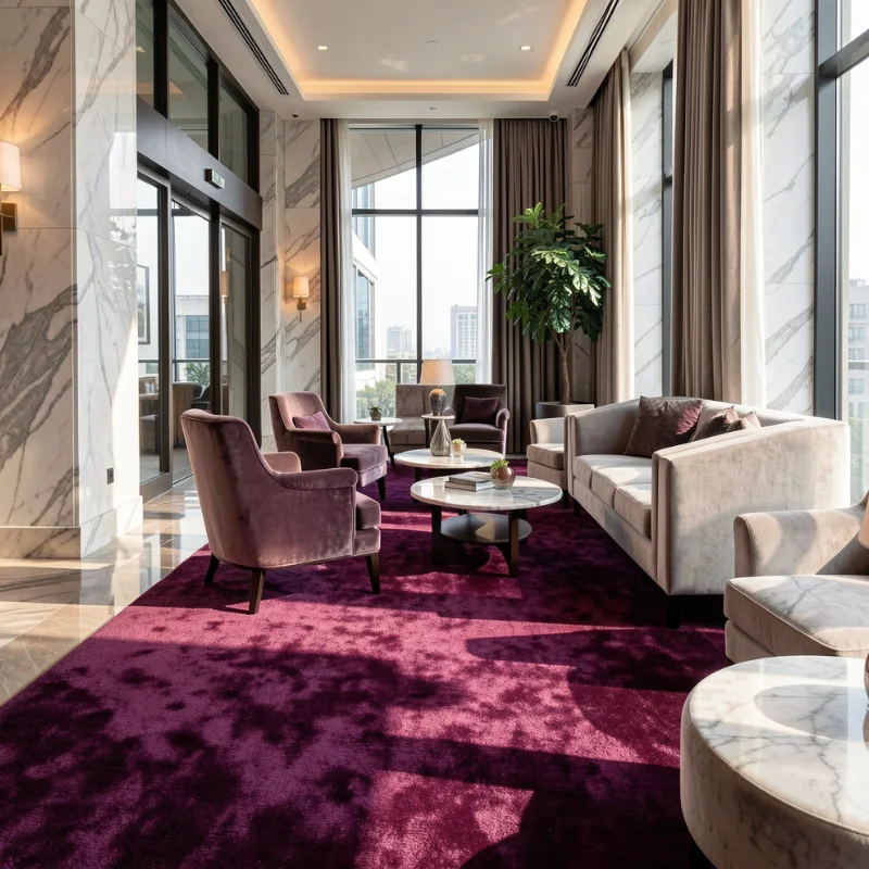 Velvet Carpet in Hotel