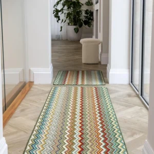 Zig Zag Mats in Home Entryways