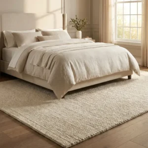 Beige Rugs in Bedroom