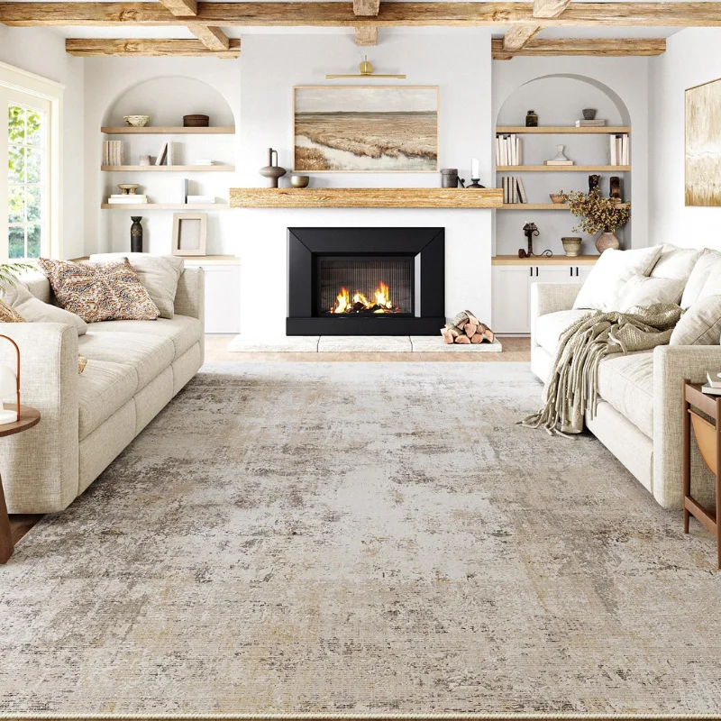 Beige Rugs in Living Room