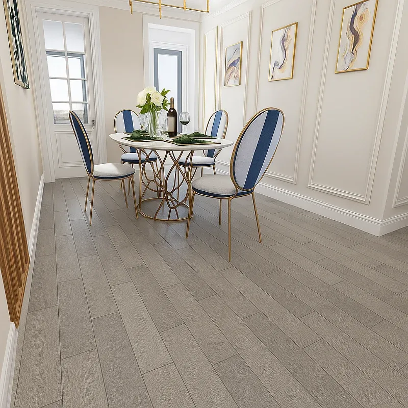 Birch Hardwood Flooring in Dining Room
