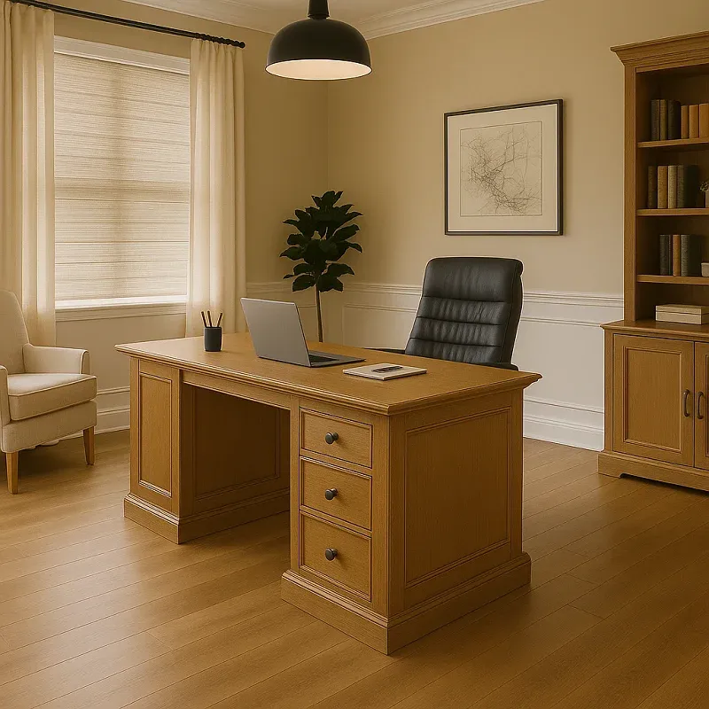Birch Hardwood Flooring in Office