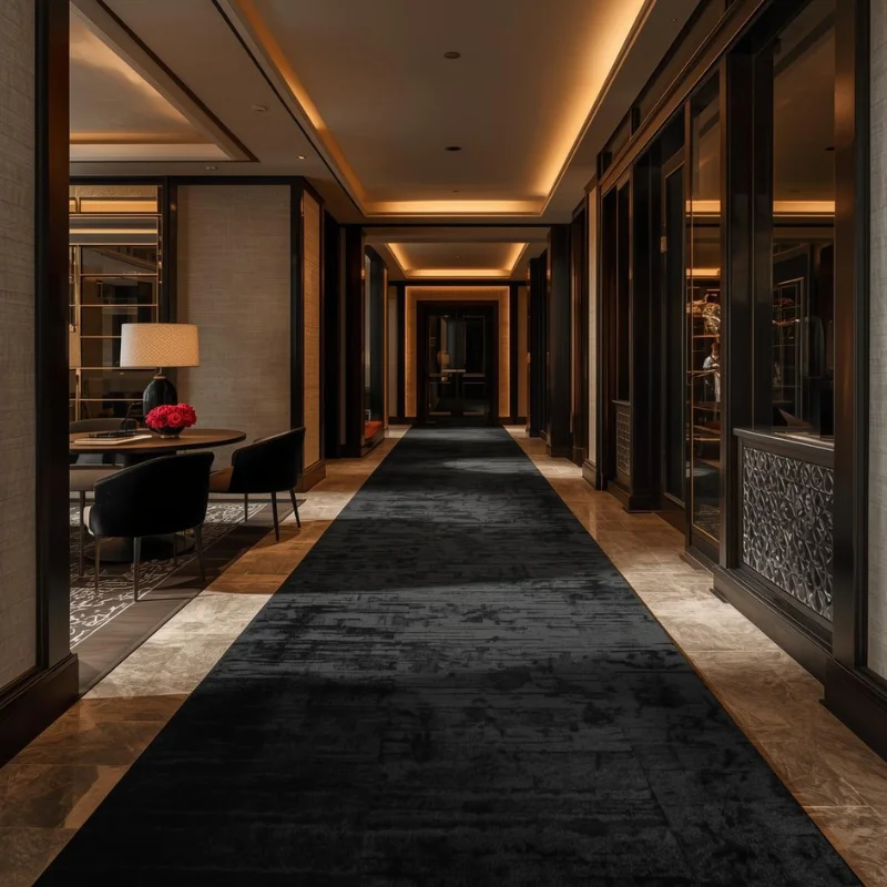 Black Carpet in hotel