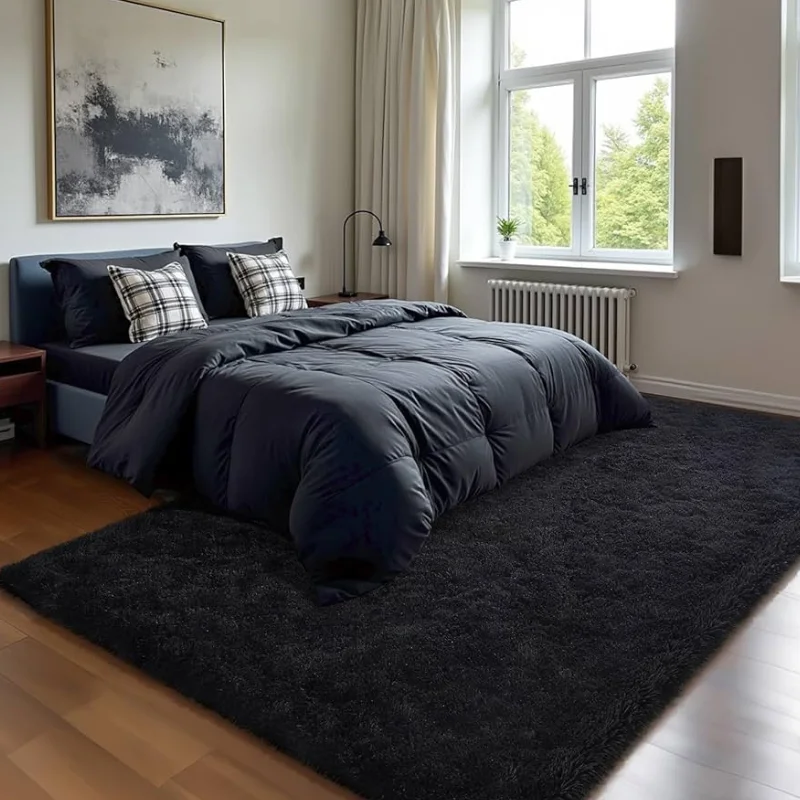 Black Carpets in Bedroom