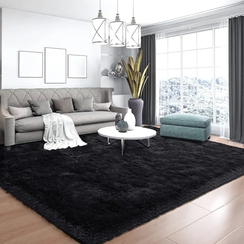 Black Rugs in Living Room