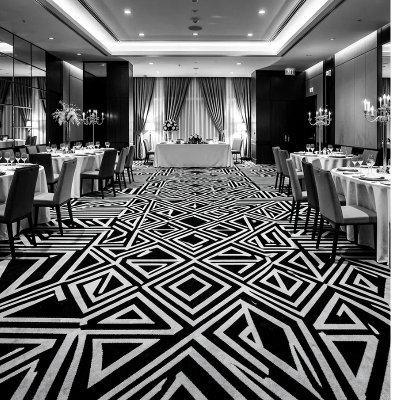 Black and White Carpet in Event Space (1)