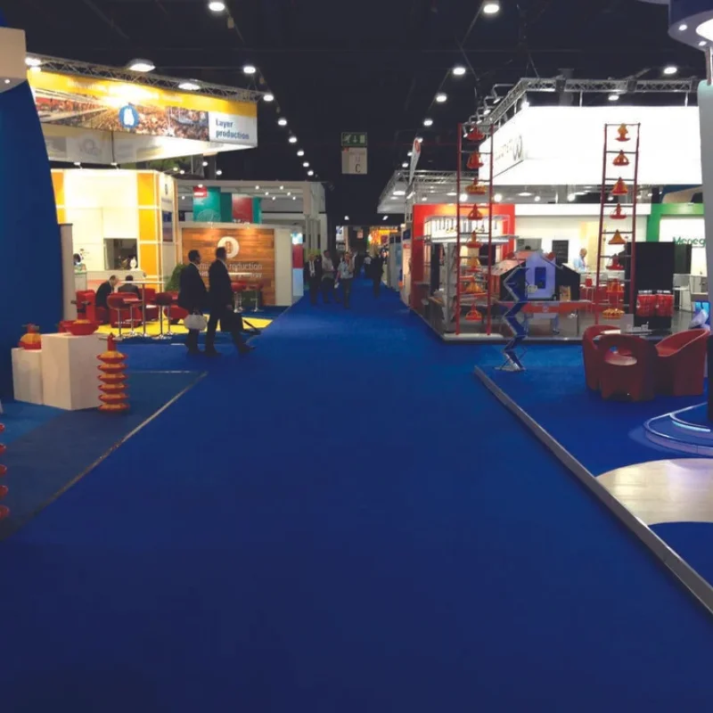 Blue Carpets in Retail Space