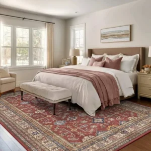 Cotton Rug in Bedroom