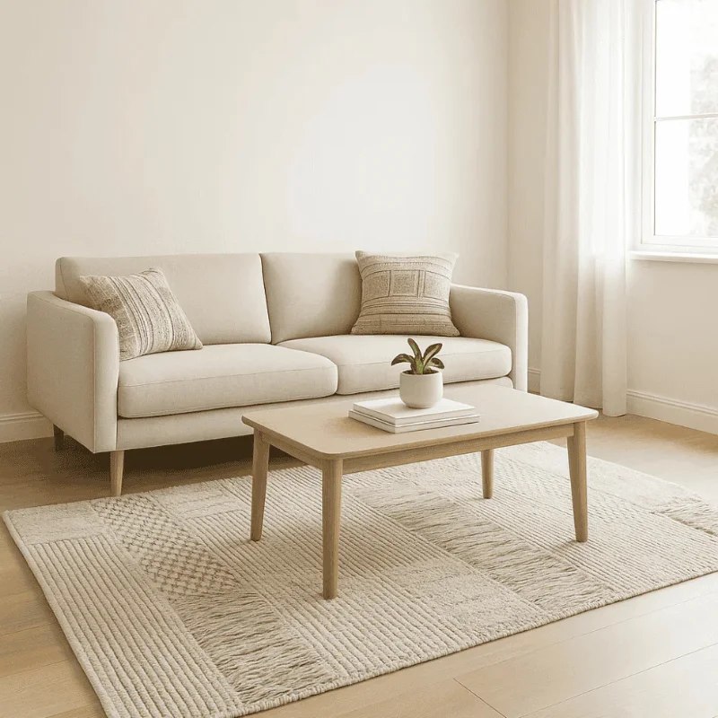 Cotton Rug in living room