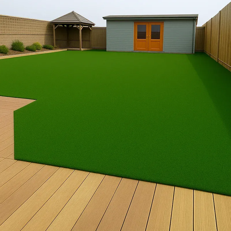 Fake Grass in Lawn
