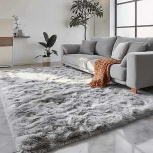 Fluffy Rugs in livingroom