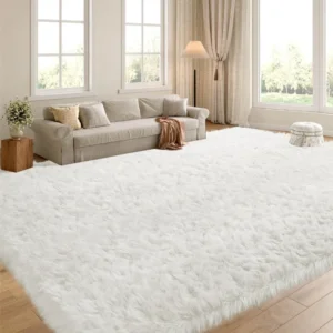 Fluffy Rugs in livingroom