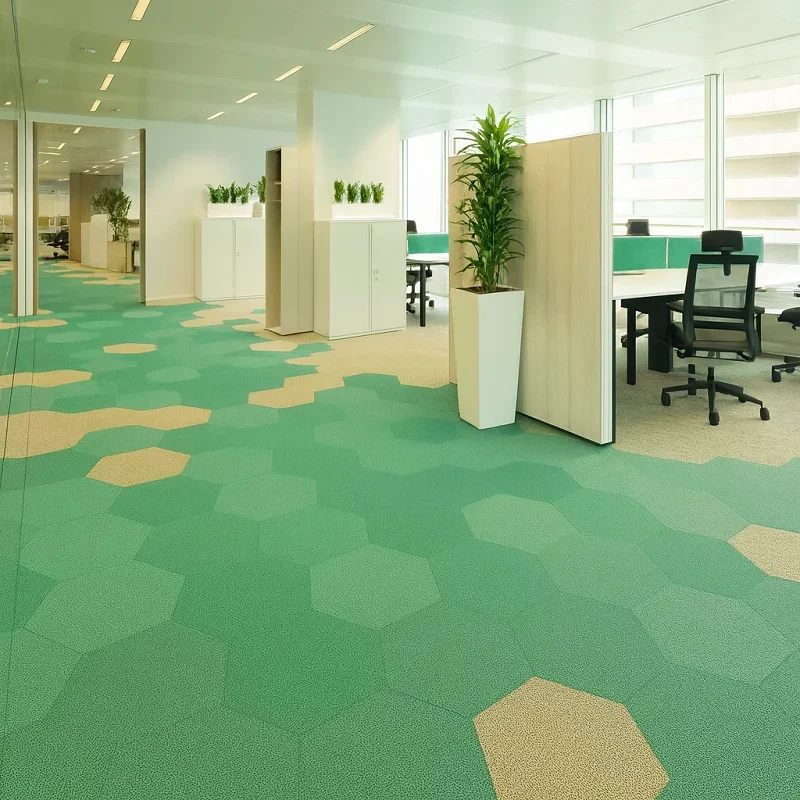 Green Carpets in Offices