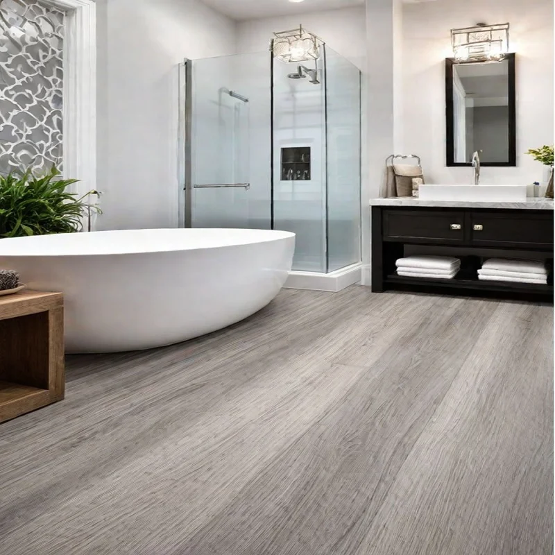 Grey Floorboard in bathroom