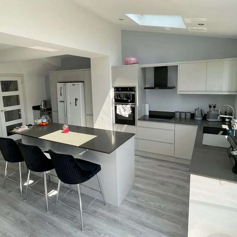 Grey Floorboard in kitchen