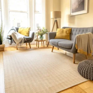 Herringbone Rugs in Living Room