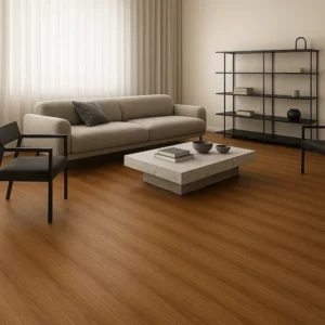 Oak Effect Laminate Flooring In Living Room