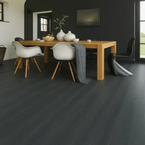 Oak Effect Laminate Flooring in Dining Room