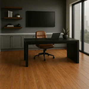 Oak Effect Laminate Flooring in Office