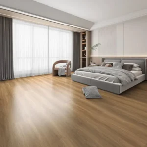 Oak Effect Laminate Flooring in bedroom