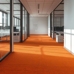 Orange Carpets in office