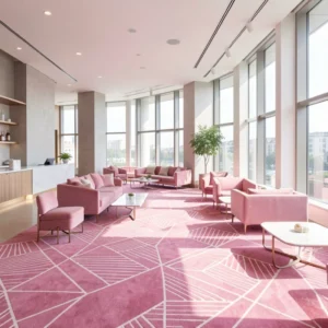 Pink Carpets in Hotel