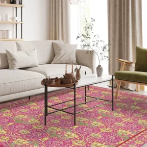 Pink Carpets in Living Room
