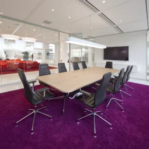 Purple Carpets in Conference Halls