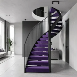 Purple Carpets in Staircases