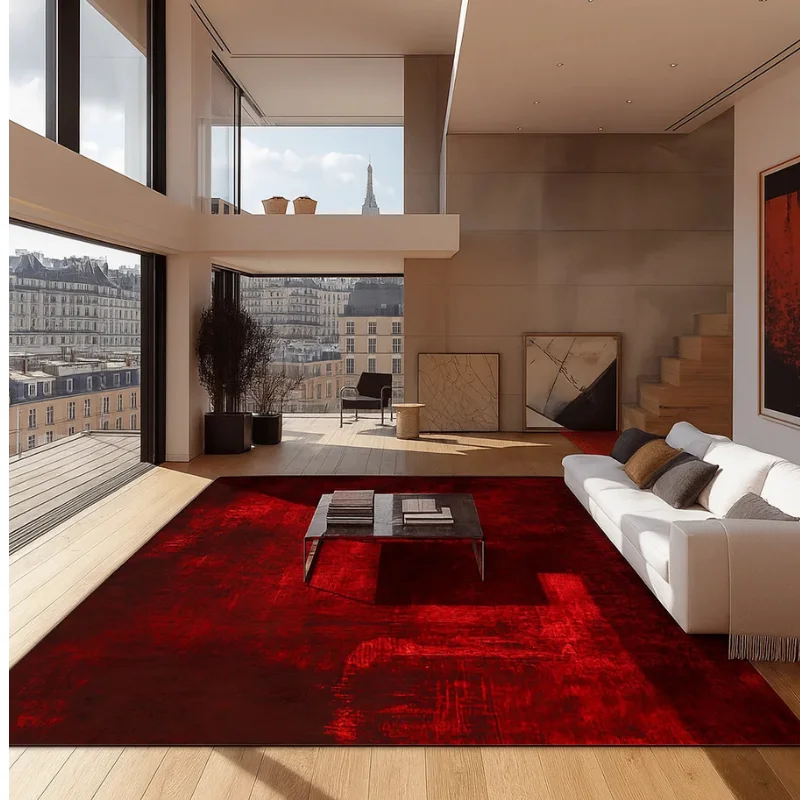 Red Carpet in Home Interior