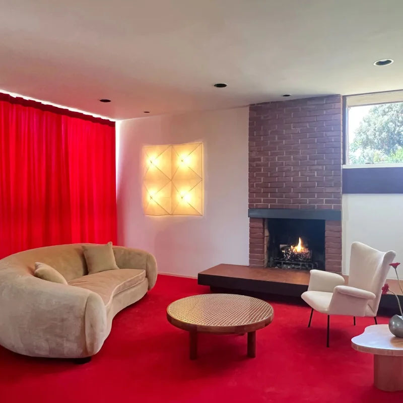 Red Carpet in Home Interior