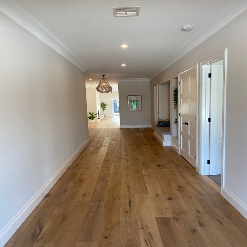Rustic Wood Flooring in hallway