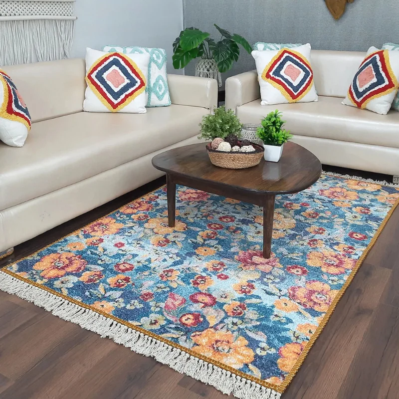 Silk Rugs in Living room