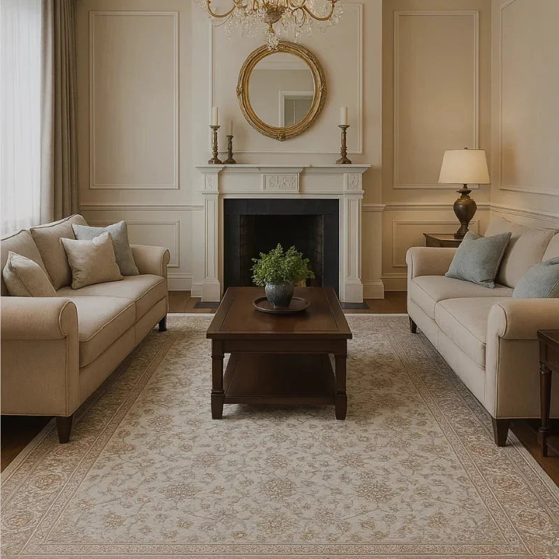 Silk Rugs in Living room