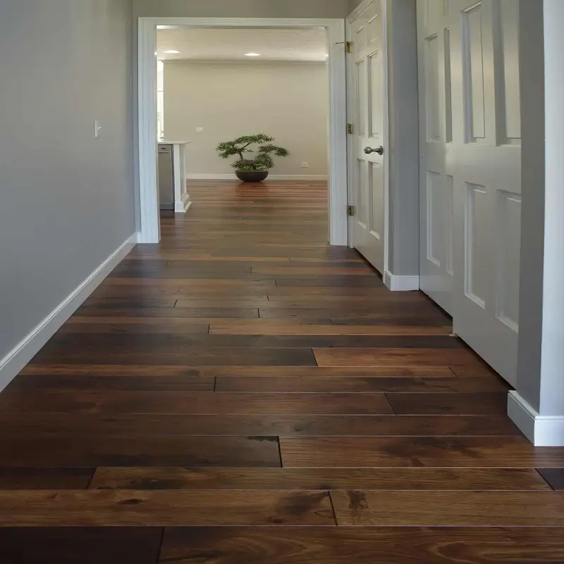 Walnut Hardwood Flooring in hallway