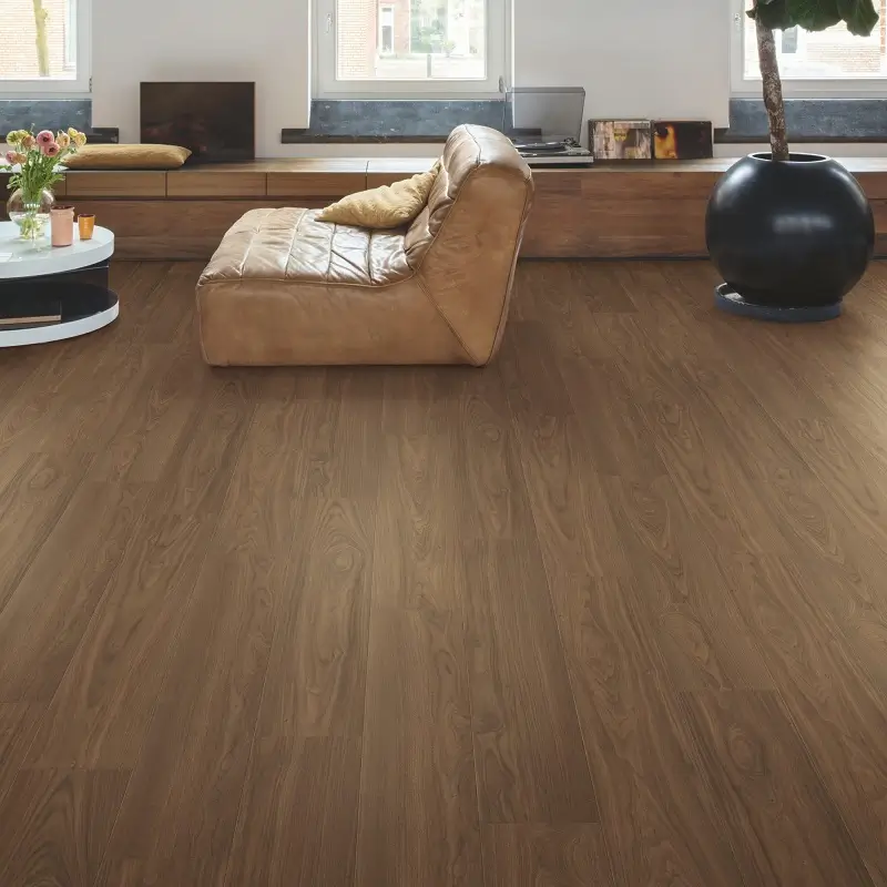 Walnut Hardwood Flooring in living room