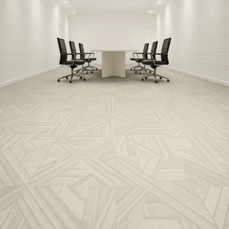 White Carpets in Office