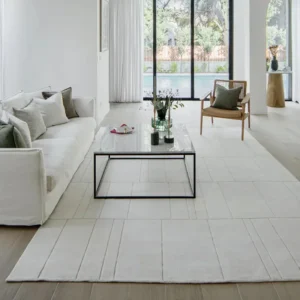 White Rugs in Living Room