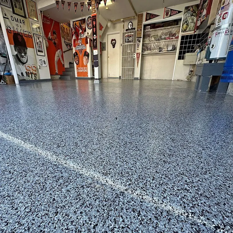 Flex Epoxy Flooring in garage