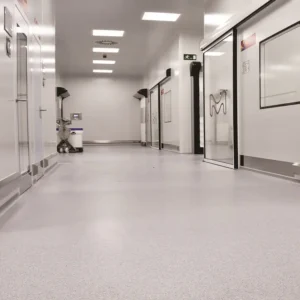Flex epoxy flooring in hospitals