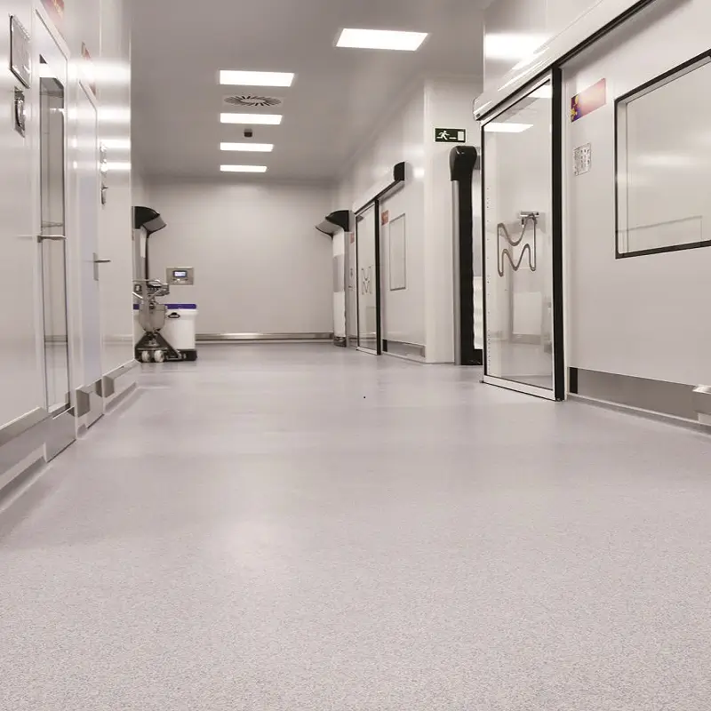 Flex epoxy flooring in hospitals