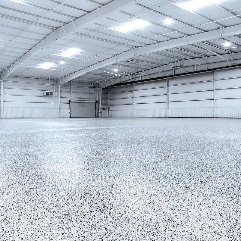 flex epoxy flooring in warehouse