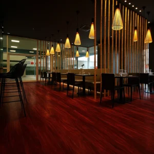 HDF flooring in restaurant
